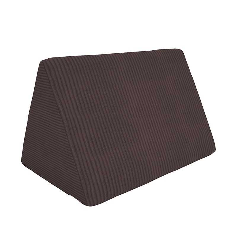 Coussin triangulaire 55×35×35 cm pour canapé modulable enfant en velours côtelé, couleur Brun Chocolat Coussin triangulaire 55×35×35 cm pour canapé modulable enfant en velours côtelé, couleur Brun Chocolat