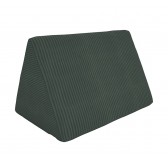 Coussin triangulaire 55×35×35 cm pour canapé modulable enfant en velours côtelé, couleur Vert Forêt