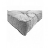 Set de 2 Coussins de Chaise de Jardin Gris 40x40 + 50x40