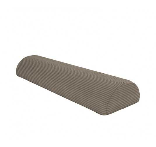 Coussin demi-rouleau 80×22×12 cm pour canapé modulable enfant en velours côtelé, couleur Caramel Chaud