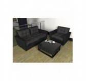 Set de 2 Coussins de Chaise de Jardin Anthracite 40x40 + 50x40