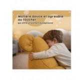 Pouf Enfant avec Oreilles de Souris | Bouclé | 68x68x50 cm | Rose Bonbon