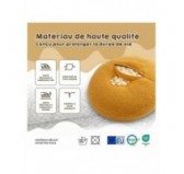 Pouf Enfant avec Oreilles de Souris | Bouclé | 68x68x50 cm | Gris Doux