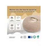 Pouf Enfant avec Oreilles de Souris | Velours côtelé | 68x68x50 cm | Ciel Nocturne