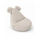 Pouf Enfant avec Oreilles de Souris | Velours côtelé | 68x68x50 cm | Crépuscule Sableux