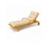 Coussin Bain de Soleil | Imperméable et Déperlant | 200x60x13 cm | Beige