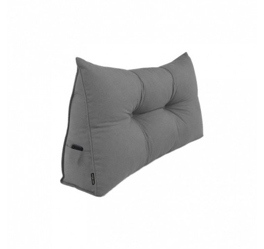 Coussin Dossier Canapé et Lit | Coussin de Lecture | 70x50x20 cm | Gris