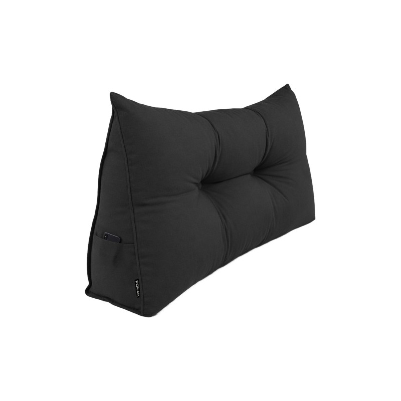 Coussin Dossier Canapé et Lit | Coussin de Lecture | 70x50x20 cm | Noir Coussin Dossier Canapé et Lit | Coussin de Lecture | 70x50x20 cm | Noir