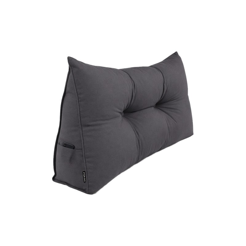Coussin Dossier Canapé et Lit | Coussin de Lecture | 70x50x20 cm | Anthracite