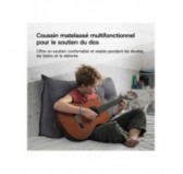 Coussin Dossier Canapé et Lit | Coussin de Lecture | 70x50x20 cm | Anthracite
