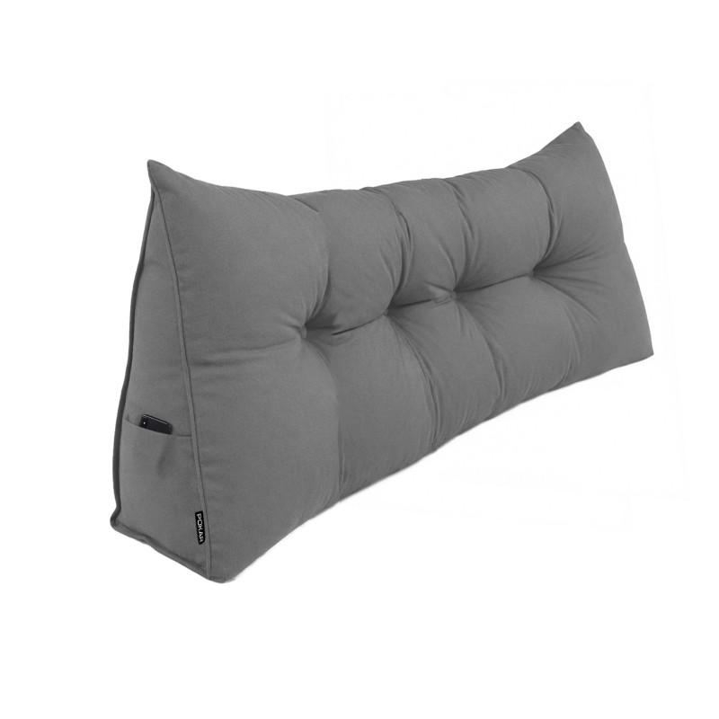 Coussin Dossier Canapé et Lit | Coussin de Lecture | 200x50x20 cm | Gris Coussin Dossier Canapé et Lit | Coussin de Lecture | 200x50x20 cm | Gris