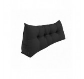 Coussin Dossier Canapé et Lit | Coussin de Lecture | 180x50x20 cm | Noir Coussin Dossier Canapé et Lit | Coussin de Lecture | 180x50x20 cm | Noir