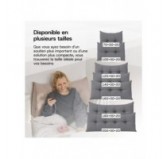 Coussin Dossier Canapé et Lit | Coussin de Lecture | 160x50x20 cm | Gris Coussin Dossier Canapé et Lit | Coussin de Lecture | 160x50x20 cm | Gris