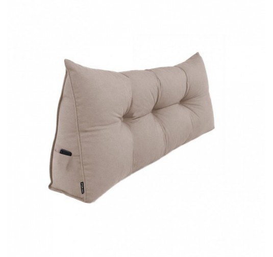 Coussin Dossier Canapé et Lit | Coussin de Lecture | 160x50x20 cm | Beige