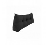 Coussin Dossier Canapé et Lit | Coussin de Lecture | 160x50x20 cm | Noir Coussin Dossier Canapé et Lit | Coussin de Lecture | 160x50x20 cm | Noir