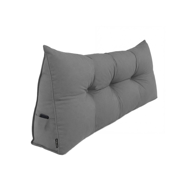 Coussin Dossier Canapé et Lit | Coussin de Lecture | 140x50x20 cm | Gris Coussin Dossier Canapé et Lit | Coussin de Lecture | 140x50x20 cm | Gris