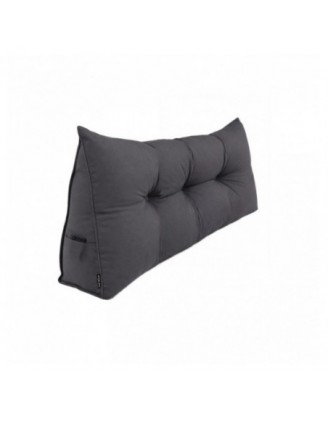 Coussin Dossier Canapé et Lit | Coussin de Lecture | 140x50x20 cm | Anthracite