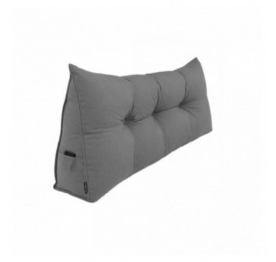 Coussin Dossier Canapé et Lit | Coussin de Lecture | 120x50x20 cm | Gris