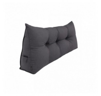 Coussin Dossier Canapé et Lit | Coussin de Lecture | 120x50x20 cm | Anthracite