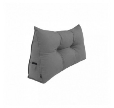 Coussin Dossier Canapé et Lit | Coussin de Lecture | 100x50x20 cm | Gris