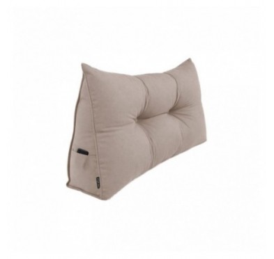 Coussin Dossier Canapé et Lit | Coussin de Lecture | 100x50x20 cm | Beige