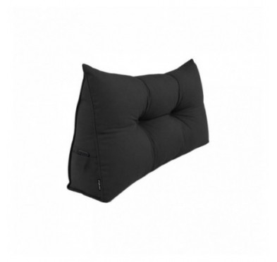 Coussin Dossier Canapé et Lit | Coussin de Lecture | 100x50x20 cm | Noir