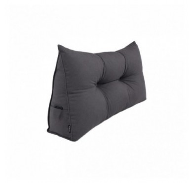 Coussin Dossier Canapé et Lit | Coussin de Lecture | 100x50x20 cm | Anthracite