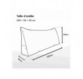 Coussin de Dossier en Velours Côtelé | Coussin de Lecture pour Lit et Canapé | 200x50x20 cm | Bleu foncé Coussin de Dossier en Velours Côtelé | Coussin de Lecture pour Lit et Canapé | 200x50x20 cm | Bleu foncé