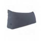 Coussin de Dossier en Velours Côtelé | Coussin de Lecture pour Lit et Canapé | 150x50x20 cm | Bleu foncé