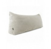 Coussin de Dossier en Velours Côtelé | Coussin de Lecture pour Lit et Canapé | 150x50x20 cm | Beige foncé