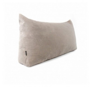 Coussin de Dossier en Velours Côtelé | Coussin de Lecture pour Lit et Canapé | 120x50x20 cm | Marron