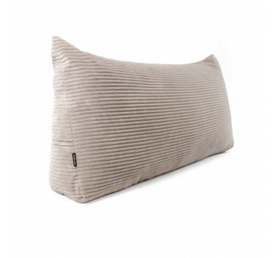 Coussin de Dossier en Velours Côtelé | Coussin de Lecture pour Lit et Canapé | 100x50x20 cm | Marron