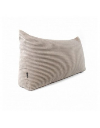 Coussin de Dossier en Velours Côtelé | Coussin de Lecture pour Lit et Canapé | 140x50x20 cm | Marron
