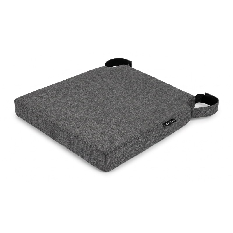 Galette de chaise avec bandes velcro | 41x35x40 cm | Couleur anthracite Galette de chaise avec bandes velcro | 41x35x40 cm | Couleur anthracite
