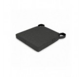 Galette de chaise avec bandes velcro | 41x35x40 cm | Couleur noir Galette de chaise avec bandes velcro | 41x35x40 cm | Couleur noir