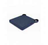Galette de chaise avec bandes velcro | 41x35x40 cm | Couleur bleu foncé