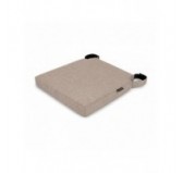 Galette de chaise avec bandes velcro | 41x35x40 cm | Couleur beige