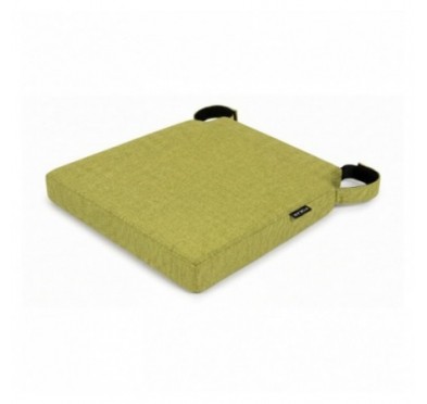 Galette de chaise avec bandes velcro | 41x35x40 cm | Couleur vert lime
