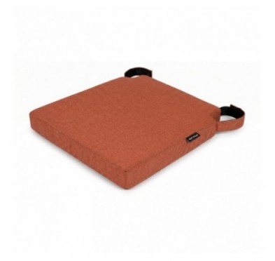 Galette de chaise avec bandes velcro | 41x35x40 cm | Couleur orange