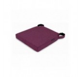 Galette de chaise avec bandes velcro | 41x35x40 cm | Couleur violet