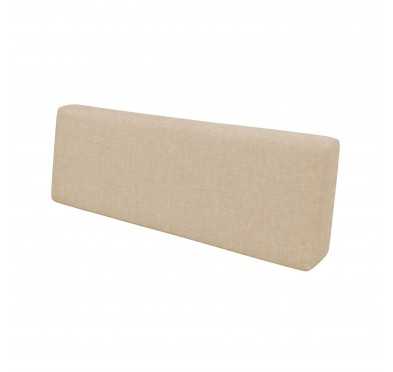 Coussin de Dossier de Jardin pour Palettes 120x40x20/10 Beige