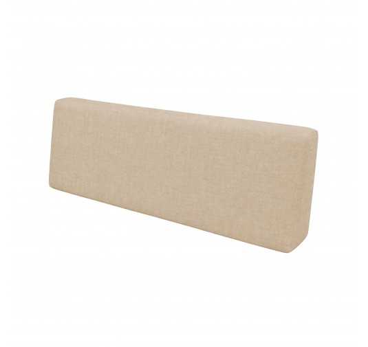 Coussin de Dossier de Jardin pour Palettes 120x40x20/10 Beige
