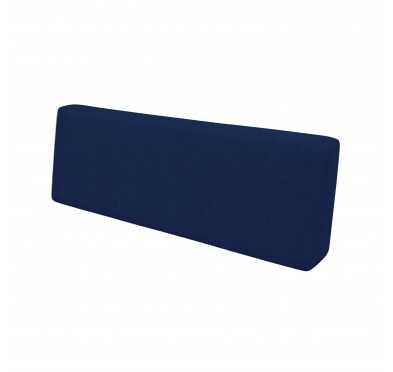 Coussin de Dossier pour Palettes 120x40x20/10 Bleu Foncé