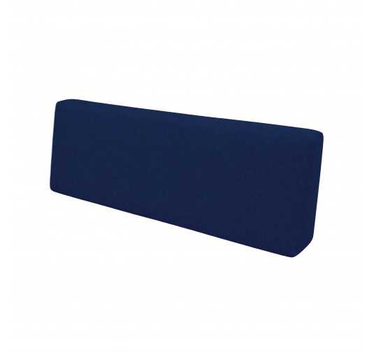 Coussin de Dossier pour Palettes 120x40x20/10 Bleu Foncé