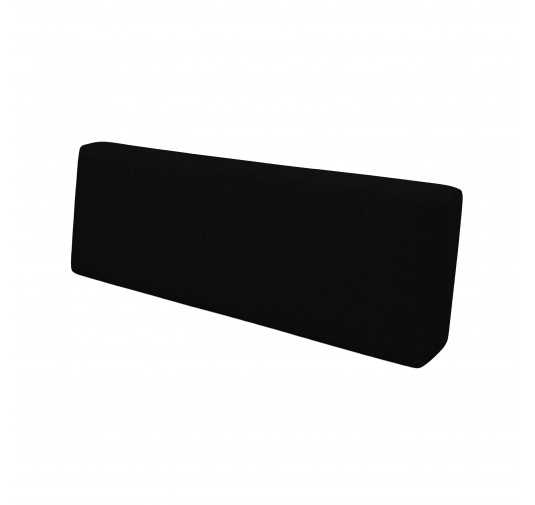 Coussin de Dossier pour Palettes 120x40x20/10 Noir
