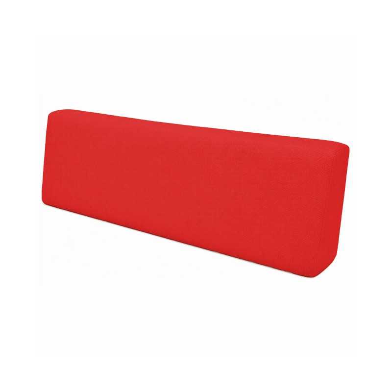 Coussin de Dossier pour Palettes Imperméable 120x40x20/10 Rouge