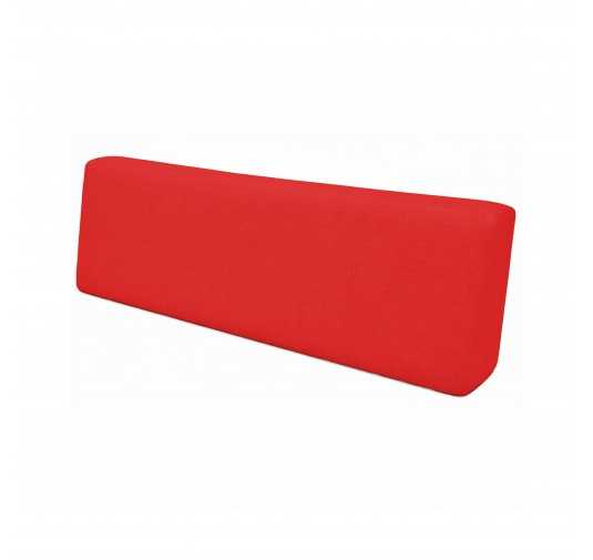 Coussin de Dossier pour Palettes Imperméable 120x40x20/10 Rouge