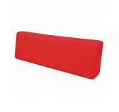 Coussin de Dossier pour Palettes Imperméable 120x40x20/10 Rouge
