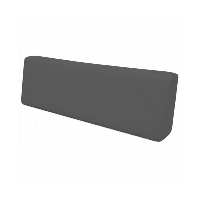 Coussin de Dossier pour Palettes Imperméable 120x40x20/10 Gris Coussin de Dossier pour Palettes Imperméable 120x40x20/10 Gris