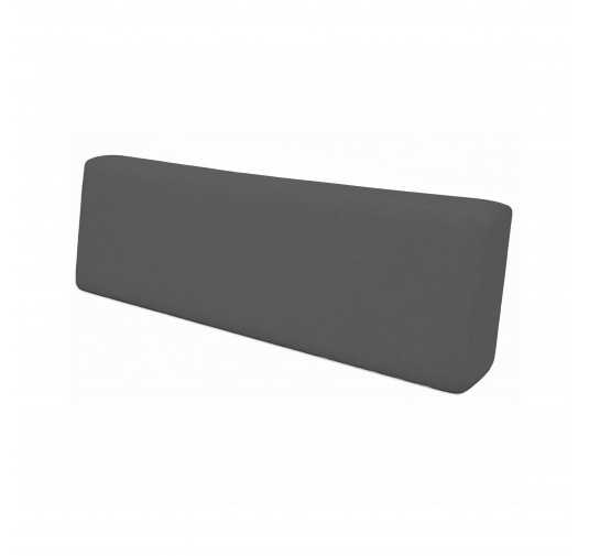 Coussin de Dossier pour Palettes Imperméable 120x40x20/10 Gris